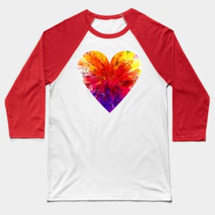 Colorful Prismatic Chromatic Rainbow Gem Ruby Baseball T-Shirt